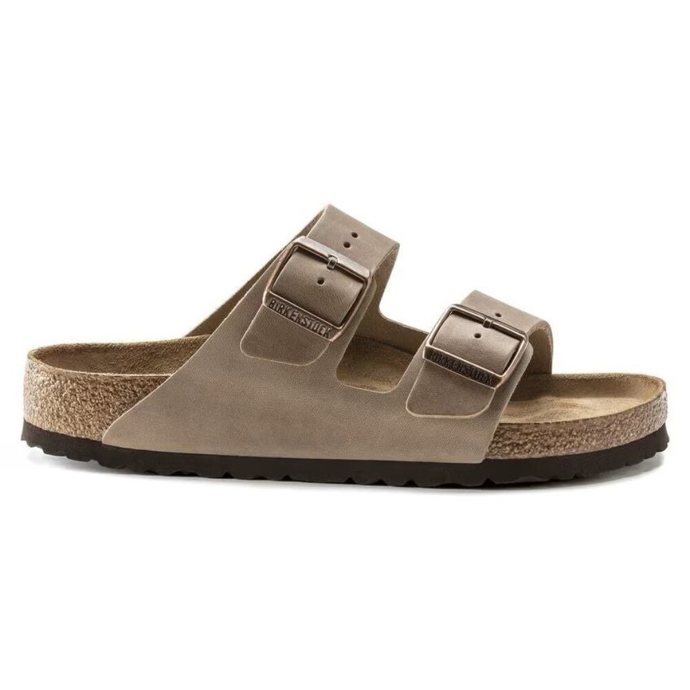 Birkenstock Arizona Oiled Leather Sandals – Tobacco Brown Soft Footbed